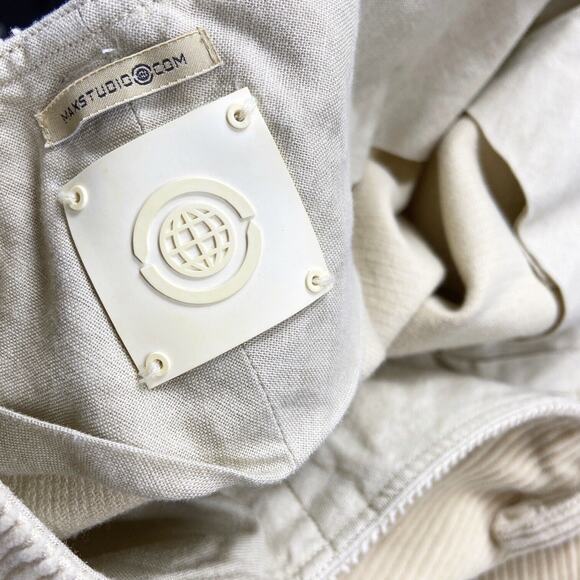 Vintage Low Rise Straight Leg Corduroy Pants Designer Max Studio Yellow Womens 6 - Picture 10 of 10